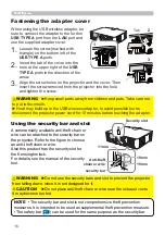 Предварительный просмотр 16 страницы PJLink CP-WU8451 Operating Manual