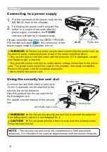 Preview for 14 page of PJLink CP-WX3011N User Manual