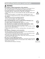 Preview for 4 page of PJLink CP-X2021WN User Manual