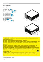 Preview for 4 page of PJLink DLP MP-WU9101B User Manual