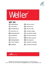 PK COOPER Hand Tools Weller WHP 300 Operating Instructions Manual preview