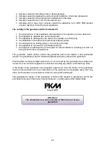 Предварительный просмотр 83 страницы Pkm UBH PKM 3001H Instruction Manual