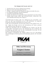 Preview for 27 page of Pkm WA6-E1514 Instruction Manual