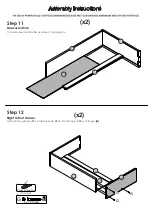 Preview for 10 page of P'kolino Twin Bed with Storage Drawers PKFFBRTBSDCHY Assembly Instructions Manual