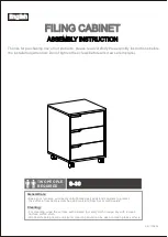 Preview for 1 page of Plaisio FILING CABINET S-30 Assembly Instruction Manual