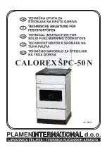 Предварительный просмотр 1 страницы Plamen International CALOREX SPC-50 Technical Instructions