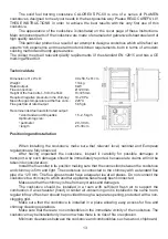 Предварительный просмотр 13 страницы Plamen International CALOREX SPC-60 Technical Instruction