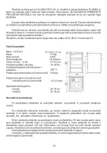 Предварительный просмотр 23 страницы Plamen International CALOREX SPC-60 Technical Instruction