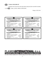 Preview for 2 page of Plamen International Dora 10 Technical Instructions