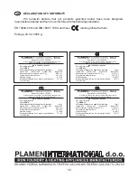 Preview for 34 page of Plamen International Dora 10 Technical Instructions