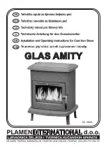 Plamen International GLAS AMITY Installation And Operating Instructions Manual предпросмотр