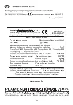 Preview for 38 page of Plamen International GLAS AMITY Installation And Operating Instructions Manual