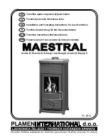 Plamen International Maestral Installation And Operating Instructions Manual предпросмотр