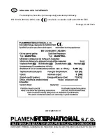 Предварительный просмотр 9 страницы Plamen International Maestral Installation And Operating Instructions Manual