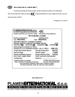 Предварительный просмотр 15 страницы Plamen International Maestral Installation And Operating Instructions Manual