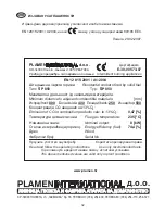 Предварительный просмотр 32 страницы Plamen International SP 850 N Technical Instructions