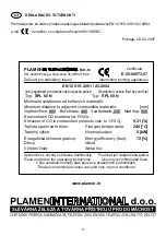 Предварительный просмотр 17 страницы Plamen International SPL 60 N Tehnical Instruction