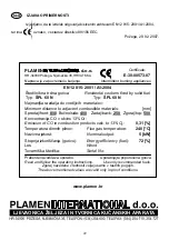 Предварительный просмотр 22 страницы Plamen International SPL 60 N Tehnical Instruction