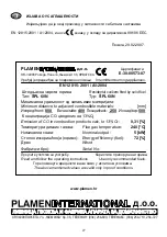 Предварительный просмотр 27 страницы Plamen International SPL 60 N Tehnical Instruction