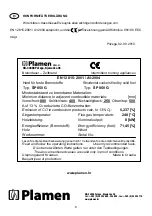 Preview for 8 page of Plamen 850 Glas Technical Instruction