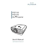 Planar DLP PD7130 User Manual preview