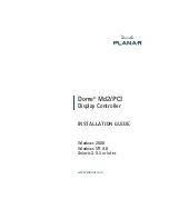 Preview for 1 page of Planar Dome Md2/PCI Installation Manual