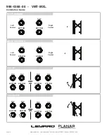 Preview for 10 page of Planar Leyard VMT-MXL Installation Manual