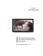 Предварительный просмотр 1 страницы Planar PD370 User Manual