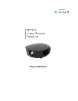 Planar PD7170 Installation And Operation Manual preview