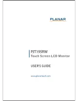 Preview for 1 page of Planar PJT195RW User Manual