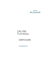 Preview for 1 page of Planar PL1702 User Manual