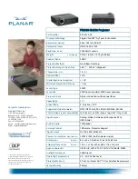 Preview for 2 page of Planar Planar PR Line PR6020 Specifications