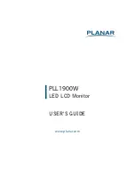 Planar PLL1900W User Manual preview