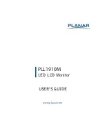 Preview for 1 page of Planar PLL1910M User Manual