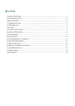 Preview for 2 page of Planar PLL2450MW User Manual