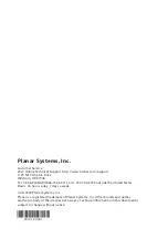 Preview for 22 page of Planar PLL2450MW User Manual