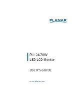 Planar PLL2470W User Manual предпросмотр