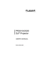 Preview for 1 page of Planar PR2010 User Manual