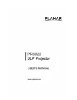 Planar PR6022 User Manual preview