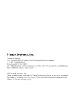 Preview for 9 page of Planar PUD3200 User Manual