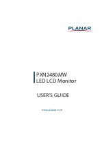Planar PXN2480MW User Manual preview