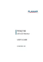 Planar PXN2700 User Manual preview