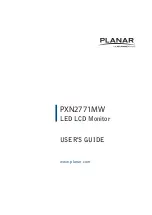 Planar PXN2771MW User Manual preview