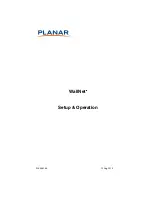 Planar Wallnet Setup & Operation preview