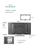 Предварительный просмотр 1 страницы Planar XP37 Dimension Manual