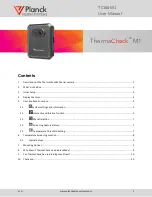 Preview for 1 page of Planck VISION SYSTEMS TC160M1 User Manual