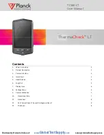 Preview for 1 page of Planck VISION SYSTEMS ThermaCheck LT User Manual