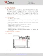 Предварительный просмотр 7 страницы Planck VISION SYSTEMS THH960 User Manual