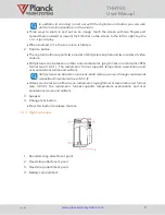 Предварительный просмотр 9 страницы Planck VISION SYSTEMS THH960 User Manual