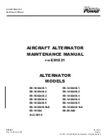 Preview for 1 page of Plane-Power ALV-9610 Maintenance Manual